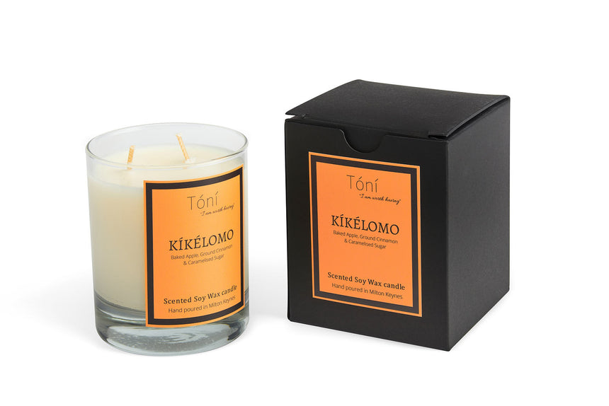 KÍKÉLOMO - Baked Apple, Ground Cinnamon & Caramelised Sugar (Scented Soy Wax Candle - 240g)