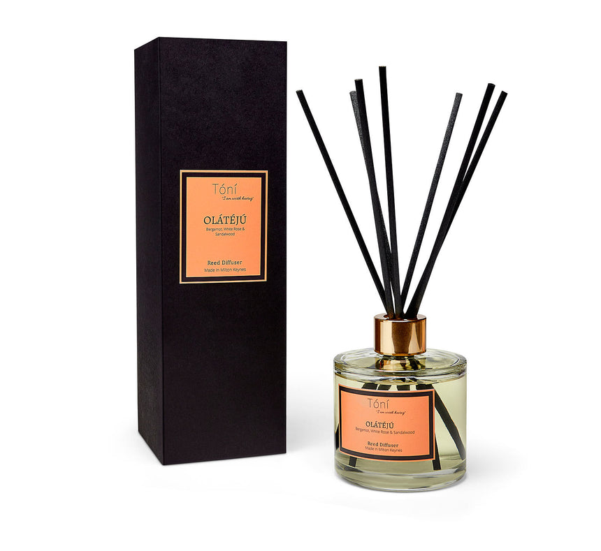 OLÁTÉJÚ - Bergamot, White Rose & Sandalwood Wax (Reed Diffusers - 200ml)