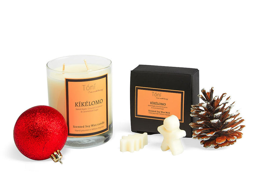 KÍKÉLOMO - Baked Apple, Ground Cinnamon & Caramelised Sugar (Scented Soy Wax Candle - 240g)